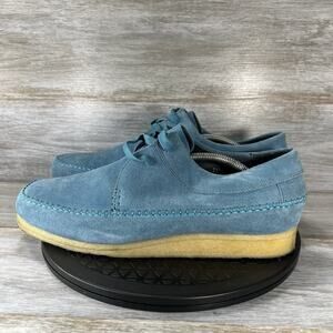 British Men's Walkers Somerset Low Top Blue Suede oxfords Size 11.5 M/W